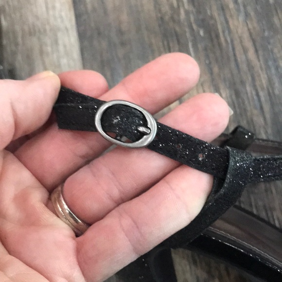 Fioni Black Glitter Heels - Picture 11 of 15